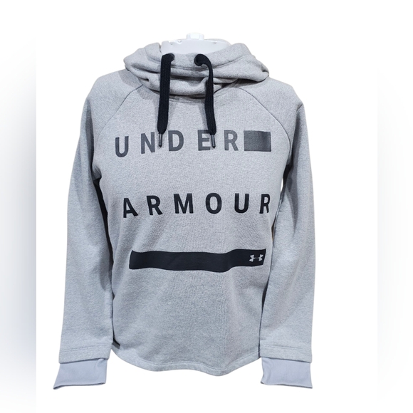 Under Armour Tops - Under Armour Women’s Threadborne Hoodie XS – Gray Funnel Neck Pullover Sweatshir